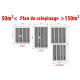 Plan de calepinage de moins de 50m²