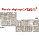 Plan de calepinage de moins de 50m²