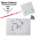 Radio-connected, programmable 4G wifi thermostat for radiant heaters