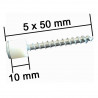 Set of 100 55mm flat-head screws + 10mm nylon spacers for fastening insulation and heating films
