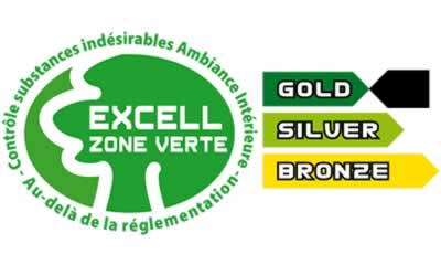 Isolant mince label excell zone verte non feu A1 Ceilingo 