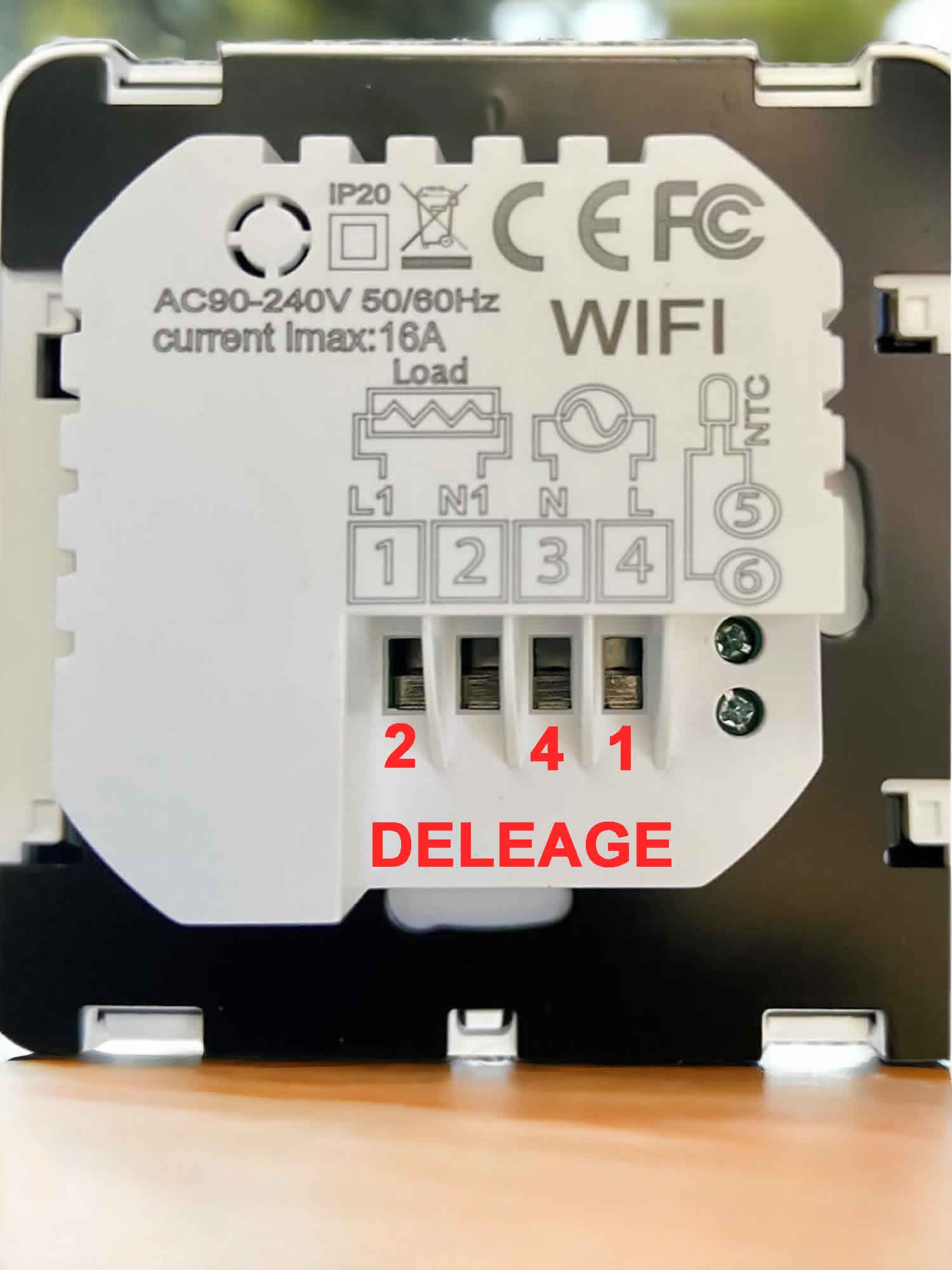 HEATIT CONTROLS - Thermostat Wi-Fi pour plancher chauffant électrique 16A